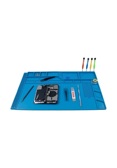 Silikon Çalışma Tamir Pedi S180 555x350mm Isıya Dayanıklı Manyetikli