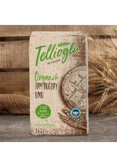 Tellioğlu Organik Tam Buğday Unu 1 KG