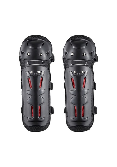 Koruyucu Motosiklet Dirseklikleri Ve Dizlikleri Set Siyah 4 Parça Siyah