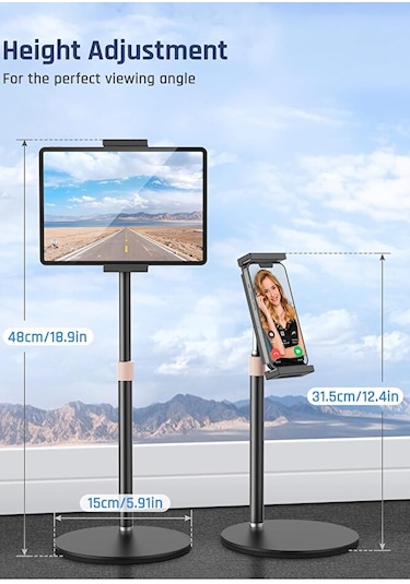 Masaüstü Metal Telefon Ve Tablet Tutucu Stand Açı Ve Yükseklik Ay