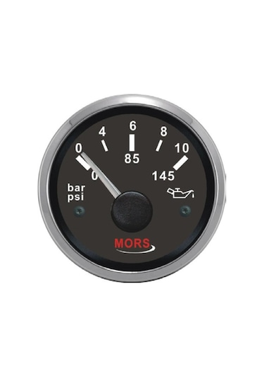 Mors Yağ Göstergesi 10 Bar 12-24v Siyah