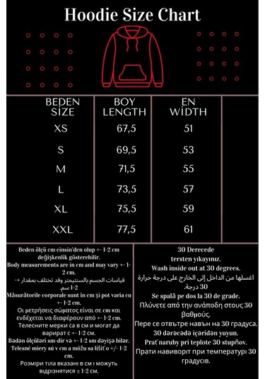 Kinds General Sweatshirt - Gri Baskılı Oversize Kapüşonlu Gri