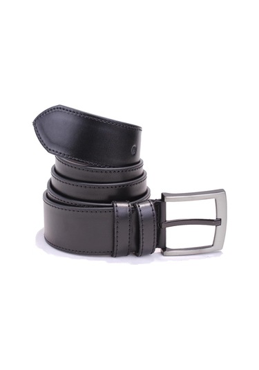 Dagoster DMK26-459 Siyah 4.5 CM Suni Deri Erkek Kemer Siyah
