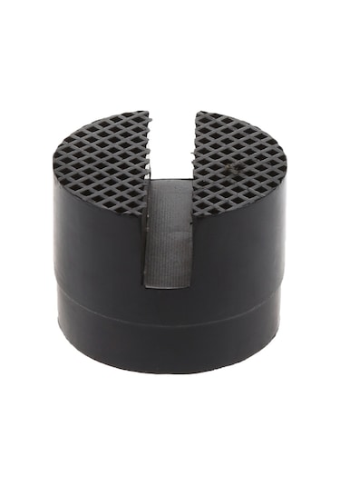 Sones Zemin Oluklu Araba Lastik Kaldırma Yastığı Çerçeve Koruyucu Adaptör Kriko Disk Pedi Aracı Siyah