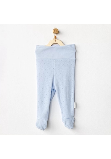 Melonika Jacquard Patikli Bebek Pantolon Blue Çok Renkli