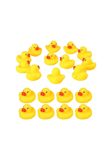 Xindoker 50 Adet Mini Sarı Kauçuk Ördekler - Hamam Zevki Ve Parti Dekorasyonu İçin Yumuşak Materyal Diğer