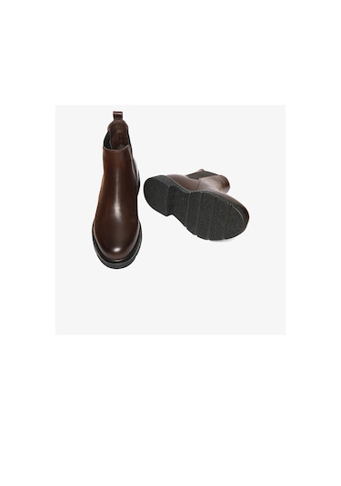 Greyder 33901 Kadın Kahverengi Hakiki Deri Chelsea Bot-682 Kahve