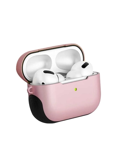Noktaks - Airpods Pro Uyumlu - Kılıf Darbelere Karşı Dayanıklı Shockproof Silikon Kılıf - Pembe - T11171 Pembe