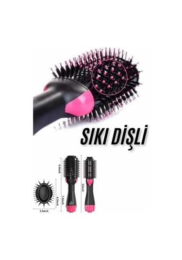 Saç Şekillendirici Ve Saç Düzleştirici Fön Tarağı Tarak Fırça 1200w Saç Kurutma
