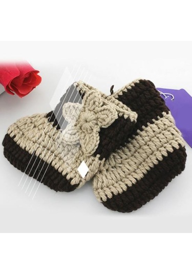 1 Takım Yenidoğan Prop Kostüm Sevimli Çekici Yün Iplik Bebek İçin Bebek Pelerin Kap Giymek Rahat Kahverengi