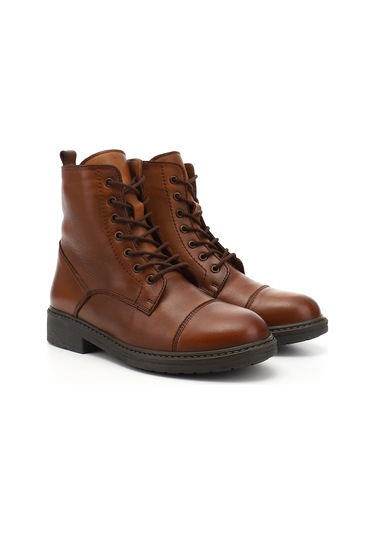 Gönderi R Kadın Taba Antik Fermuarlı Hakiki Deri Postal Bot Dkzb61342411 Taba