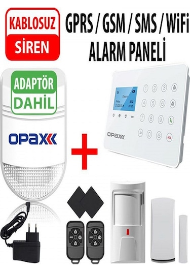 Opax Ard-575 Gprs/Wıfı Kablolu/Kablosuz Alarm Paneli Ve Bgr-09