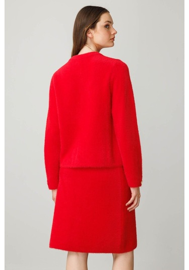 Kadın Triko Kısa Etek Y.kırmızı Y.kırmızı