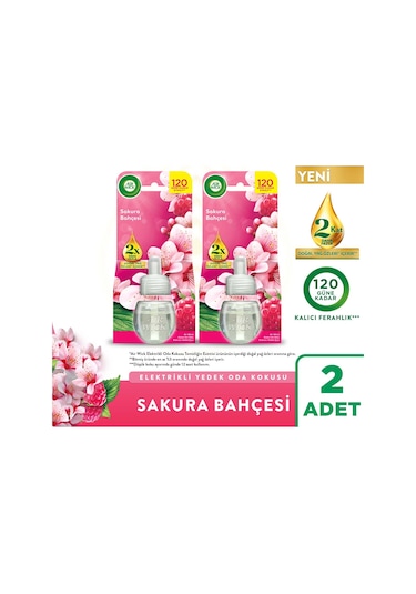 Air Wick Elektrikli Oda Kokusu Yedek Şişe Sakura Bahçesi 2x19 Ml