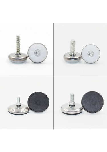 Mufunye 12 Paket M8 25mm Ayarlanabilir Mobilya Şimleri Dişli Şaft T-somunlu Masa Ve Sandalyeler İçin Beyaz Tabanlı