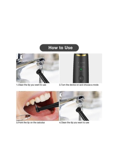 Ultrasonik Elektrikli Diş Kalkülüs Sökücü Tartar Scaler Diş Temizleyici