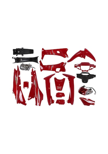 C100-ramzey-lifan Kaporta Seti Kırmızı Far Stop Dahil