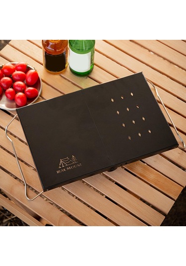 Dolıty Mini Kamp Masası Çok Amaçlı Yan Masa Açık Hava Siyah Siyah Çok Renkli