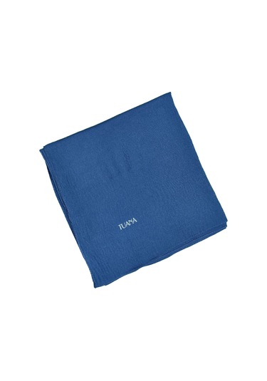 Tuana Eşarp Pamuk Jazz Eşarp 110x110cm Koyu İndigo