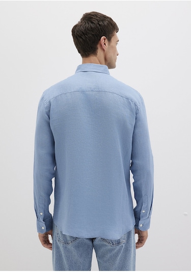 Mavi - Mavi Keten Gömlek 0211466-70731 Mavi