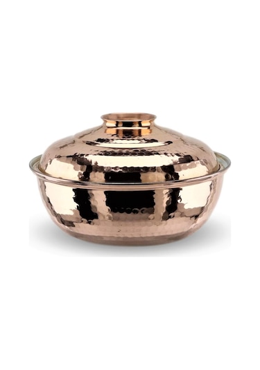 Dövme Bakır Helvane Çorba Tencere 30 x 11,5 cm
