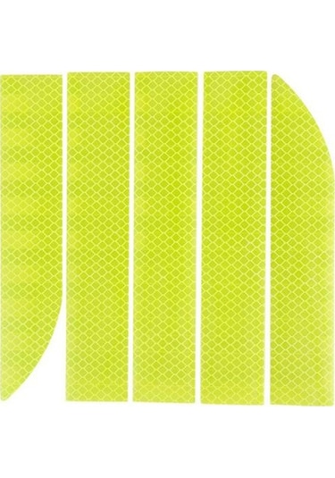 Yeşil Araba Reflektör Etiket Dış Gövde 3x90cm Gövde Oto Çıkartması Reflektif Bant