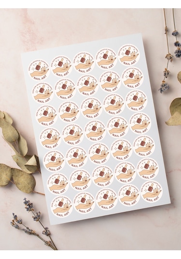 Nail Art Teşekkür Ederiz Stickers Paketleme Kargo Çıkartma Pytkst