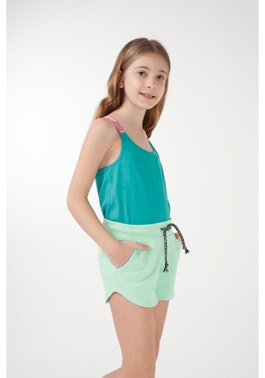 Brz Kids Kız Çocuk Şort Yeşil