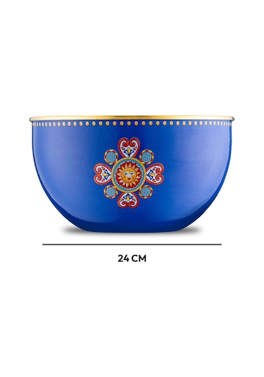 Emsan Solemar Emaye Karıştırma Kabı 24 Cm çok renkli