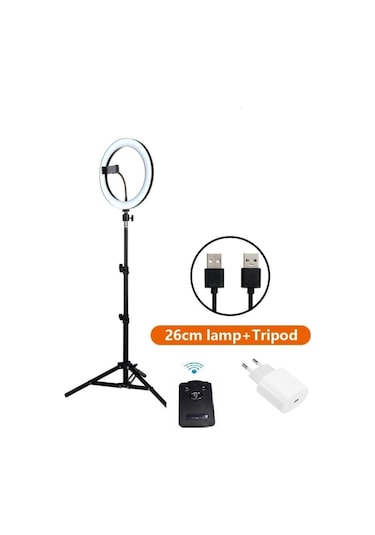 Rıng Fıll Lıght Led Halka Işık 24w 5500k Tripod Ile Bluethoot Kumanda