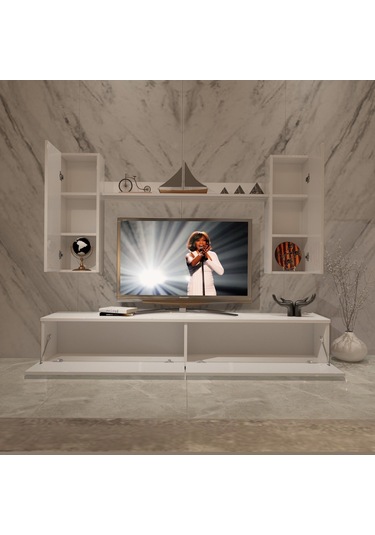 Decoraktiv Eko 7 Mdf Std Tv Ünitesi Tv Sehpası Beyaz