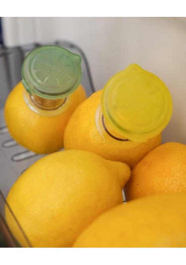 Springsun Bpa-free Plastik Limon Sıkacağı 2 Adet Kapaklı Kompakt Portakal Meyve Suyu Ekstraktörü Kokteyller İçin Yeşil+sarı
