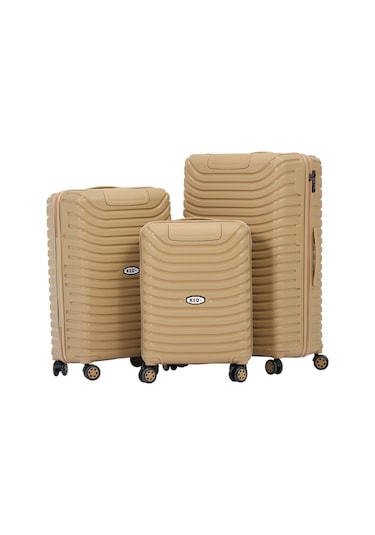 Keo-plus Gold 3 Lü Set Silikon Kırılmaz Pp Valiz Çok Renkli