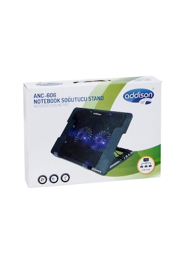 Addison ANC-606 7" - 15.6" Çift Fanlı Notebook Soğutucu