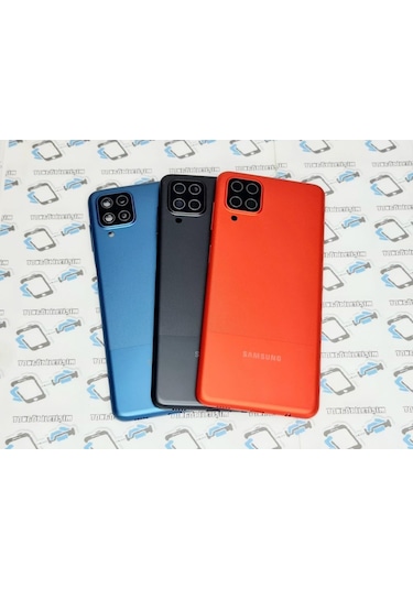 Samsung Uyumlu Galaxy A12 Kasa Arka Pil Batarya Kapağı (Yan Tuşlar)