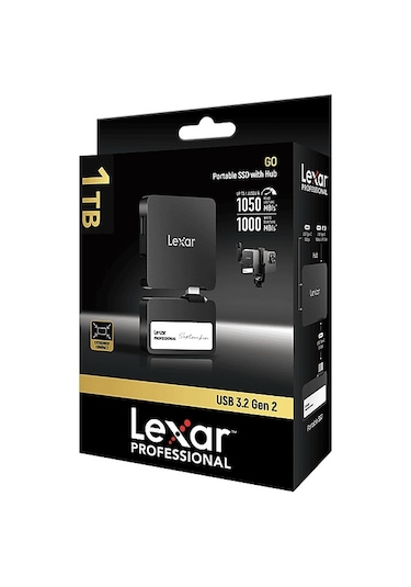 Lexar LSL400S001T-RNBNG 1 TB Professional Go External Taşınabilir Disk