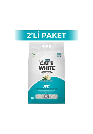 Cat's White Sabunlu Bentonit Kedi Kumu 2 x 10 L