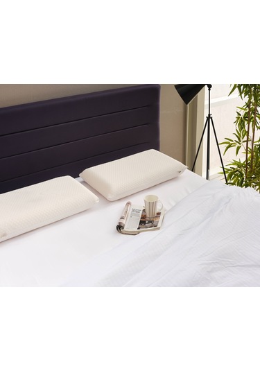 Isı Kontrol Yastığı Termoswıtch Ortopedik Düz Uzun Boy Visko Yastık -termal Isı Dengeleyici Yastık 1 Adet Çok Renkli