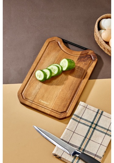Cooker Lüx 30x22 Cm Akasya Ağacı Kesme Tahtası Kahverengi