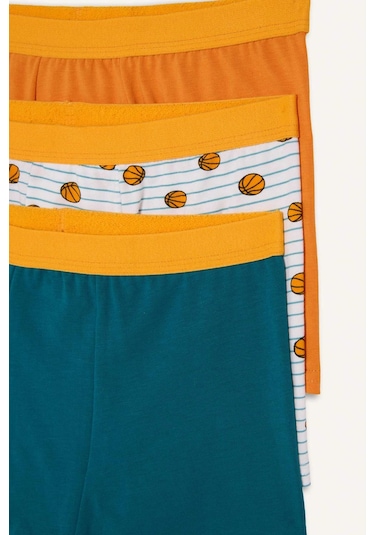 Defacto Desenli Penye 3lü Boxer Erkek Çocuk H5942a826smwt34 Beyaz-wt34
