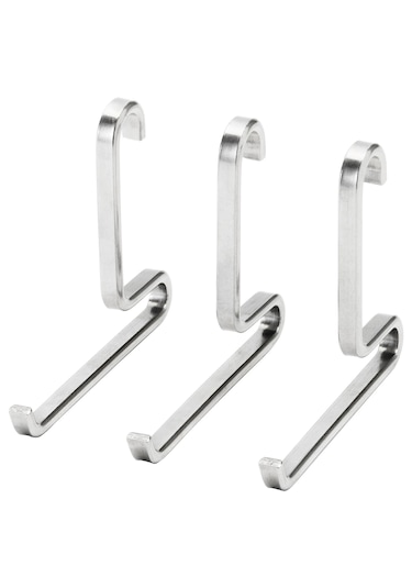Mutfak Duvar Rayı Uzunluk 56 Cm + 3 Adet Kanca İkea Çelik Askı