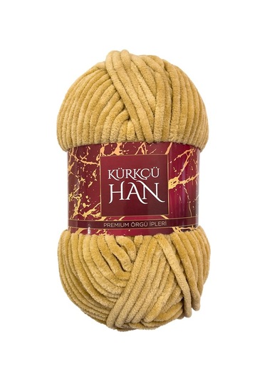 Kürkçü Han Kadife 100gr 95mt Örgü İpi Sütlü Kahve