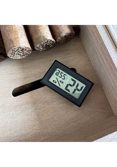 Besthome1 Yüksek Hassasiyetli Elektronik Sıcaklık Ve Nem Ölçer Puro Kutusu İçin Özel Sıcaklık Ölçüm Cihazı