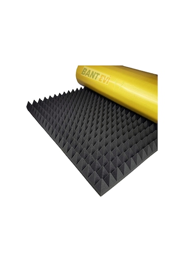 Akustik Piramit Sünger 100x100cm Yapışkanlı Ses Yalıtım Süngeri