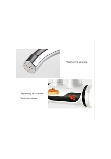 Maoyaya Anlık Su Isıtıcı Mutfak Bataryası Beyaz, Sıcak Su Musluğu, Beyaz