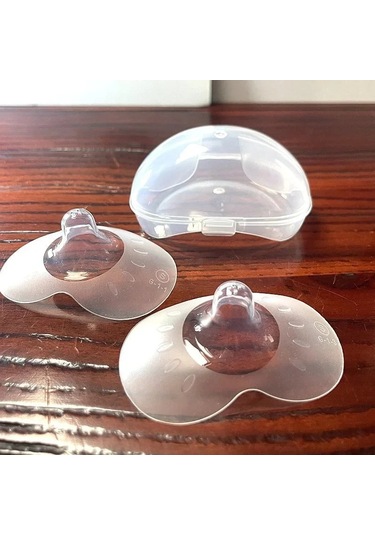 2 Adet Silikon Emzirme Meme Koruyucuları Besleme Anne Meme Çok Renkli