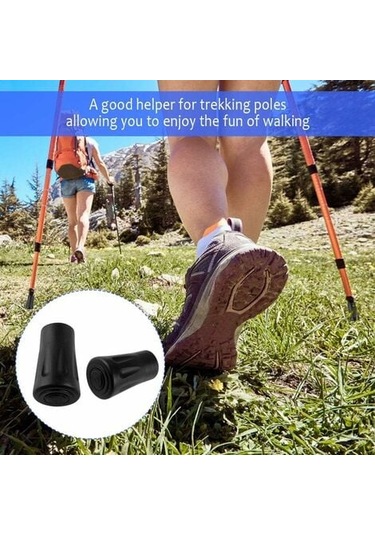 30 Adet/15 Çift 11 Mm Yürüyüş Sopası Ucu, Yürüyüş Sopası Ucu, Çoğu Yürüyüş Sopasına Uygun Yürüyüş Sopası Koruması İçin Nordic Yürüyüş Sopası Uçları Çok Renkli