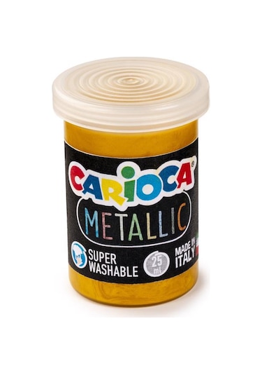 Carioca Metallic Tempera Yıkanabilir Sulu Boya 6 x 25 ML