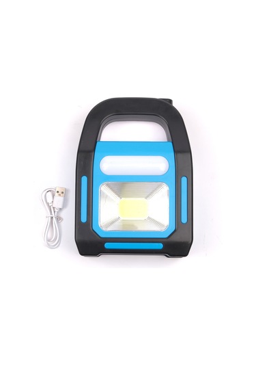 Hb-9707a-1 3 Kademeli Usb Çıkışlı Şarjlı Mavi Solar Lamba