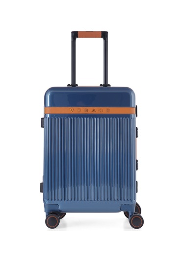 Orta Boy Tsa Kilitli Ve 360 Dönebilen Tekerlekli Seyahat Valizi - Mavi Mavi